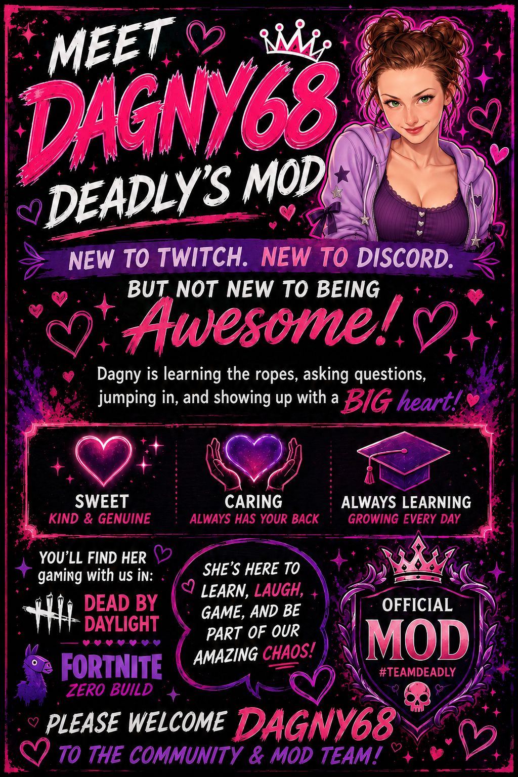 Meet Dagny68 community spotlight poster